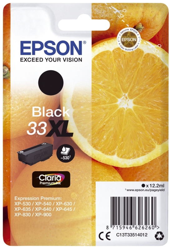 Original Epson Tintenpatrone Schwarz High Capacity C T Xl