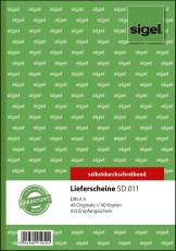 Lieferscheine mit Empfangsschein - A5, 1. und 2. Blatt bedruckt, SD, MP, 2 x 40 Blatt