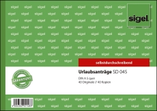 Urlaubsanträge - A5 quer, 1. und 2. Blatt bedruckt, SD, MP, 2 x 40 Blatt