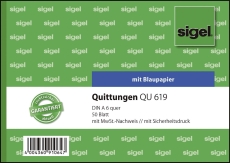 Quittungen mit Sicherheitsdruck - A6 quer, MP, BL, 50 Blatt