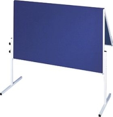 X-tra!Line® Moderationstafel - 120 x 150 cm, blau/Filz, klappbar