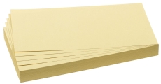 Moderationskarte - Rechteck, 205 x 95 mm, gelb, 500 Stück