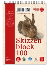 Skizzenblock - A5, 100 g/qm, 100 Blatt