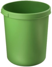 Papierkorb KLASSIK - 30 Liter, rund, 2 Griffmulden, extra stabil, grün