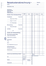 743 Reisekostenabrechnung, DIN A5, für Abrechnung pro Reise, 50 Blatt, weiß