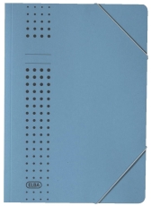Eckspanner chic A4, für ca. 150 DIN A4-Blätter, mit Eckspannergummi, aus 320 g/m² Karton (RC), blau