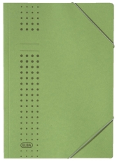 Eckspanner chic A4, für ca. 150 DIN A4-Blätter, mit Eckspannergummi, aus 320 g/m² Karton (RC), grün
