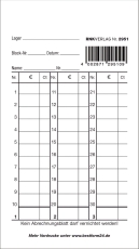 Kassenabrechnung - Block, 50 Blatt, Maße (BxH): 85 x 150 mm