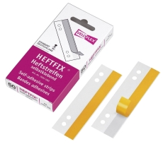 Heftstreifen HEFTFIX® - selbstklebend, PVC, 105 mm, glasklar, 50 Stück