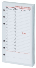 Ersatzkalendarium Kompakt - A6, 1 Woche / 2 Seiten, vertikal