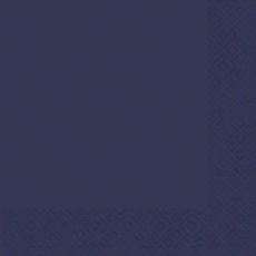 Serviette Zelltuch - 33 x 33 cm, uni dunkelblau