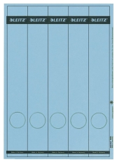1688 PC-beschriftbare Rückenschilder - Papier, lang/schmal, 125 Stück, blau