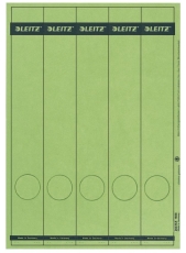 1688 PC-beschriftbare Rückenschilder - Papier, lang/schmal, 125 Stück, grün