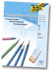 Transparentpapier - 80g, A4 Block, 25 Blatt