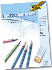 Transparentpapier - 80g, A3 Block, 25 Blatt