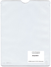 5012 Ausweishüllen - 52x75 mm für Format DIN A8, geprägt, dokumentenecht