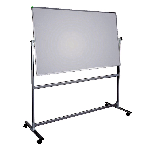 Whiteboard Mobil mit Drehfunktion U-Act!Line® Stahl, Alurahmen, 1200x900mm, weiß