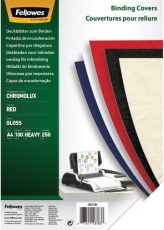 Deckblätter Chromolux - A4, Karton 250 g/qm, rot, 100 Stück