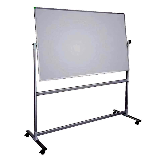 Whiteboard Mobil mit Drehfunktion U-Act!Line® Stahl, Alurahmen, 2000x1000mm, weiß