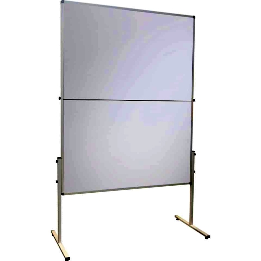 Moderationstafel U-Act!Line®, klappbar, Karton/Karton, Aluminium, 1200x1500mm, weiß