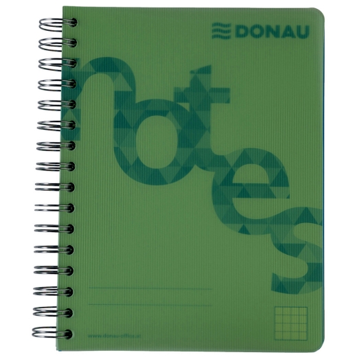 Collegeblock PP Cover - A5, kariert, grün