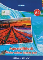 Aquarellblock - A4, 185 g/qm, 24 Blatt