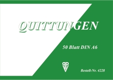 Quittung - A6, 50 Blatt