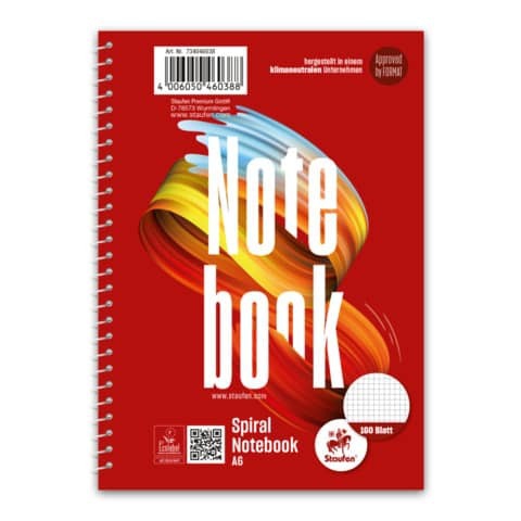 Collegeblock - A6, kariert, 160 Blatt