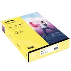 Multifunktionspapier tecno® colors - A3, 80 g/qm, gelb, 500 Blatt