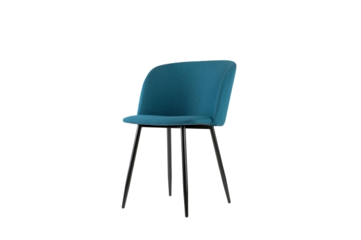 Besucherstuhl Must, blau/schwarz, 2 Stück
