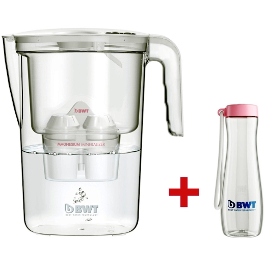 Tischwasserfilter Vida 2,6l + 1x Magnesium Mineralizer +Trinkflasche
