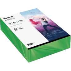 Multifunktionspapier tecno® colors - A5, 80 g/qm, mittelgrün, 500 Blatt