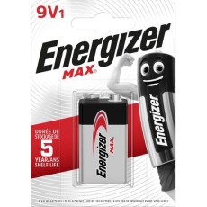 Batterie Max E-Block 9V, weiß/rot, 1 Stück