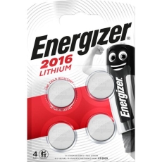 Knopfzellen-Batterie Lithium CR2016 3,0Volt - 4 Stück