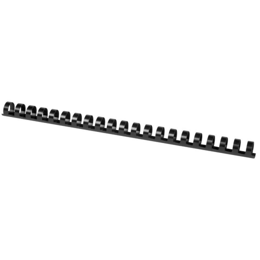 Spiralbinderücken Plastik - A4, 16 mm/145 Blatt, schwarz, 50 Stück