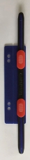 Heftstreifen Kunststoff kurz - Deckleiste, blau, 20 Stück
