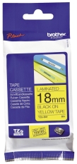 TZe-641 Schriftbandkassette - laminiert, 18 mm x 8 m, schwarz auf gelb