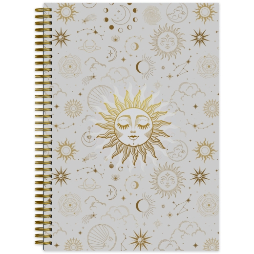 Spiral-Notizbuch Sun, A4, 70g/m², 100 Blatt, 4 Lineaturen, sortiert
