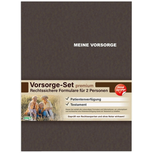Vorsorge-Set für 2 Personen, Patientenverfügung/Testament