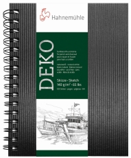 Skizzenbuch Deko - A4, 140 g/qm, 62 Blatt, schwarz