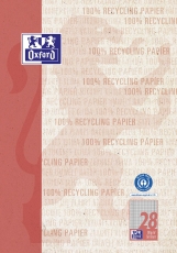 Schulblock LIN 28 - A4, 50 Blatt, 90 g/qm, Recycling, 4-fach Lochung