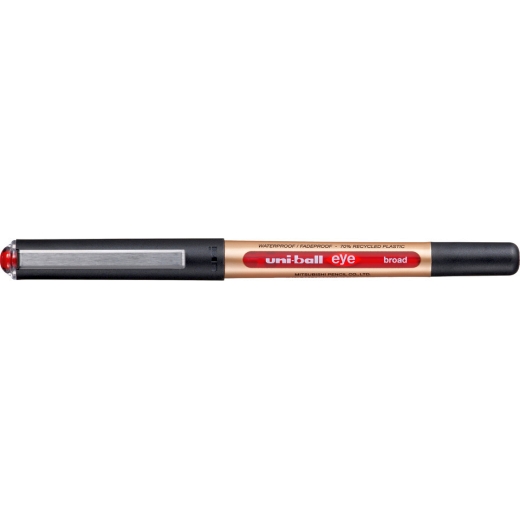 Tintenroller UB-150-10E eye broad - 0,65 mm, rot (dokumentenecht)