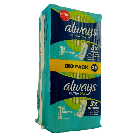 Damenbinden Normal BIGPACK, Größe 1, 26 Stück