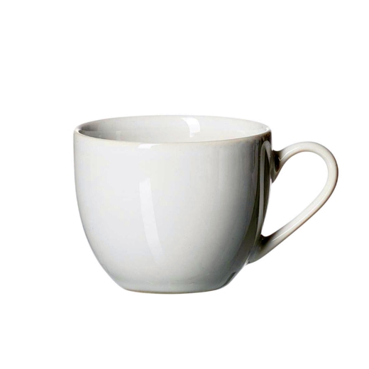 Espresso Obertasse Volos, 90 ml, Steinzeug, weiß, 6 Stück