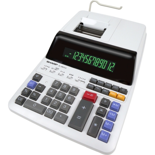 Tischrechner EL-2607, druckend, 12-stellig, weiß