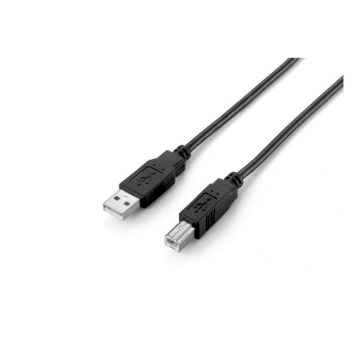 USB-Kabel 2.0, Type-A to B, 2m, M/M, 480Mbps, schwarz
