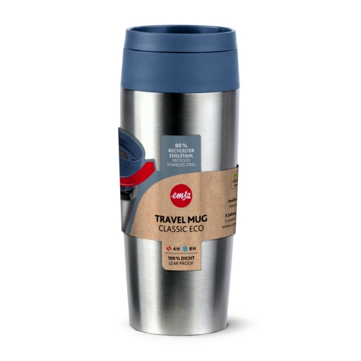 Travel Mug Isolierbecher Classic - 0,36 l, edelstahl/blau