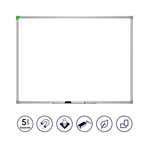 Whiteboard U-Act!Line® Stahl, Aluminiumrahmen, 600 x 450 mm, weiß