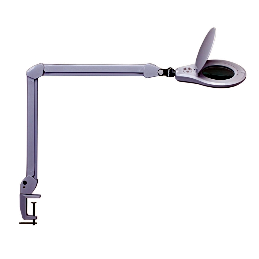 LED-Leuchtenlupe MAULsource, Klemmfuß, dimmbar, 6.5000 Kelvin, weiß