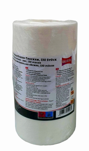 Nachfüllpack für Spenderdose - 130 trockene Tücher, 20 x 19 cm